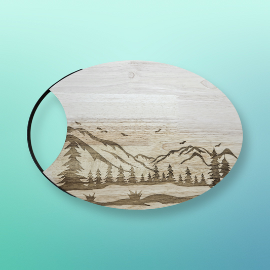 Oval cutting board