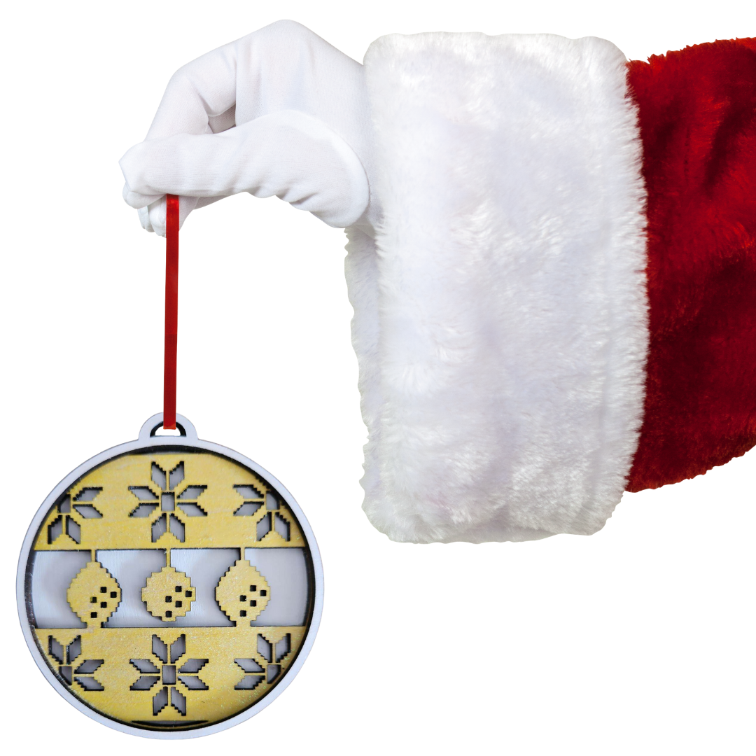 Decorative Christmas Ornament - Yellow